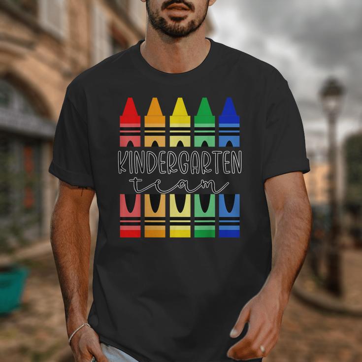 Colorful Crayon Kindergarten Team Tee For Teachers Students Men Women Kids Unisex T-Shirt, funny design Colorful Crayon Kindergarten Team Tee For Teachers Students Men Women Kids Unisex T-Shirt, funny design