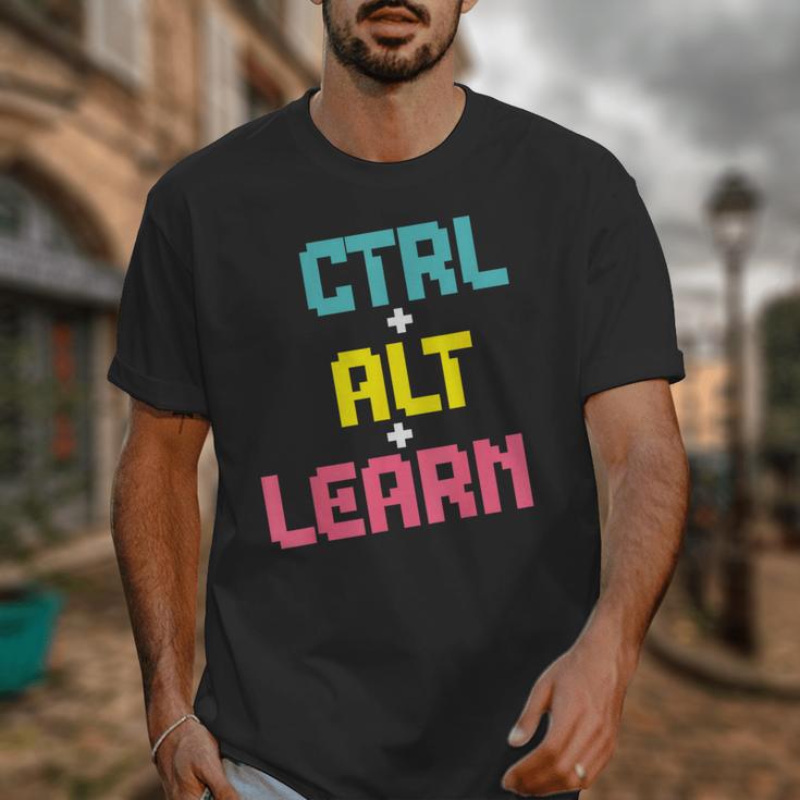 Computer Teacher Back To School Kids Ctrl Alt Learn Unisex T-Shirt, funny design Computer Teacher Back To School Kids Ctrl Alt Learn Unisex T-Shirt, funny design