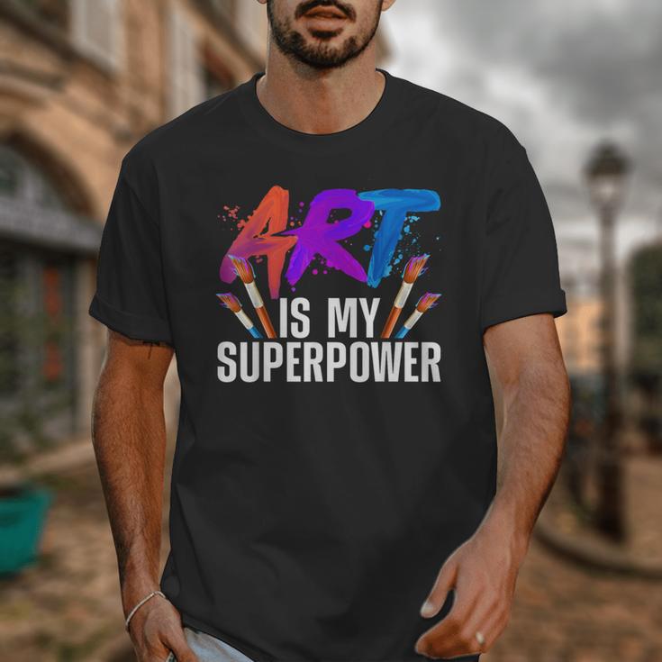 Cool Art For Men Women Art Teacher Artist Painter Superpower Unisex T-Shirt, funny design Cool Art For Men Women Art Teacher Artist Painter Superpower Unisex T-Shirt, funny design