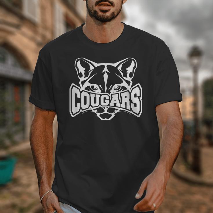 Cougars Teacher Student School Sports Fan Team Spirit Unisex T-Shirt, funny design
