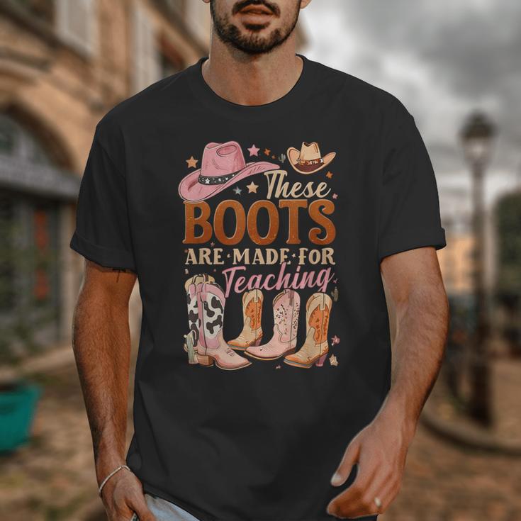 Cowboy Teacher These Boots Are Made-For Teaching School Unisex T-Shirt, funny design Cowboy Teacher These Boots Are Made-For Teaching School Unisex T-Shirt, funny design