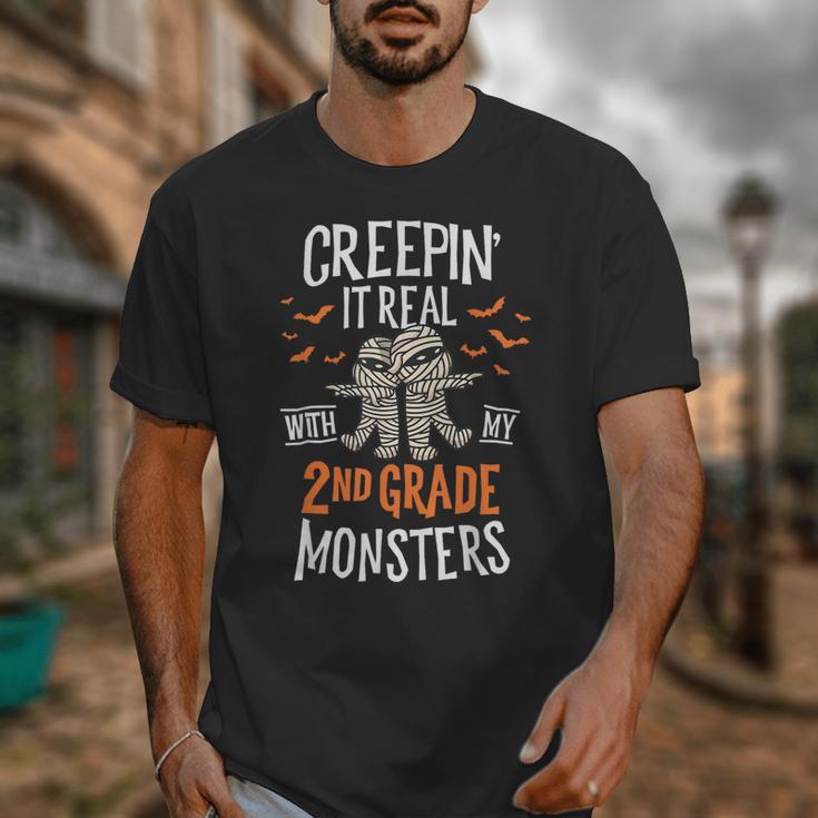 Creepin It Real With My 2nd Grade Monsters Halloween Teacher For Men Women Kids Unisex T-Shirt, 2nd Grade Teacher Gifts, funny design Creepin It Real With My 2nd Grade Monsters Halloween Teacher For Men Women Kids Unisex T-Shirt, 2nd Grade Teacher Gifts, funny design