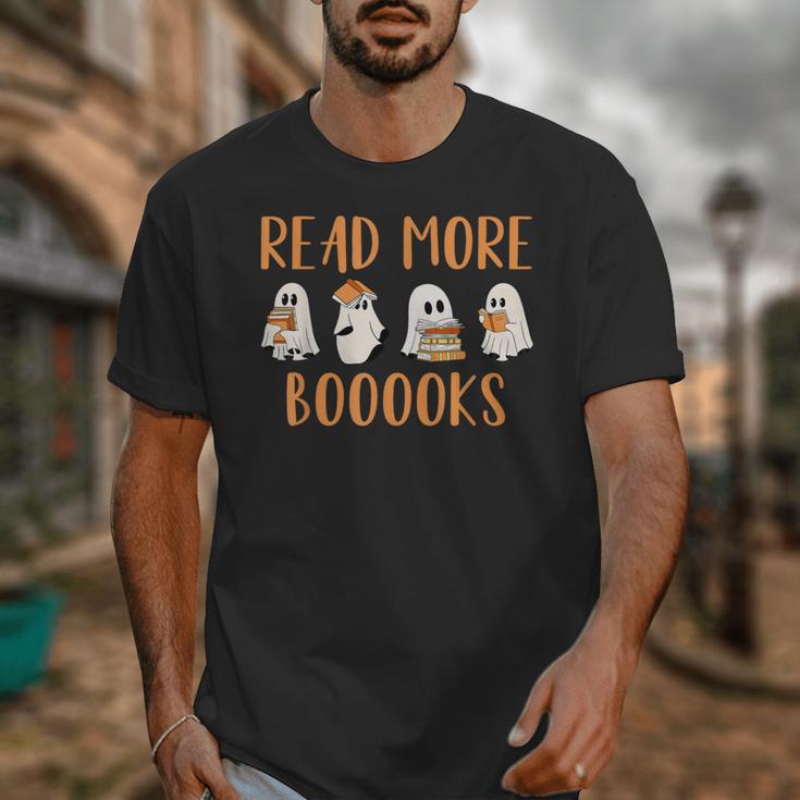 Cute Booooks Ghost Read More Books Teacher Halloween Unisex T-Shirt, funny design