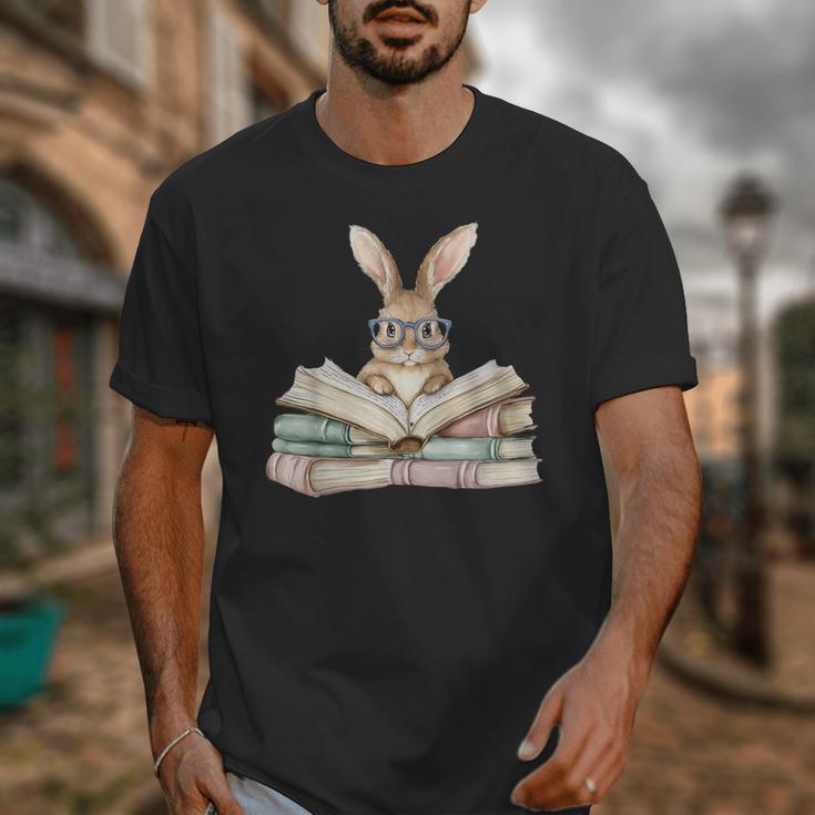 Cute Reading Bunny Glasses Books Bookworm Reader Teacher Unisex T-Shirt, funny design Cute Reading Bunny Glasses Books Bookworm Reader Teacher Unisex T-Shirt, funny design