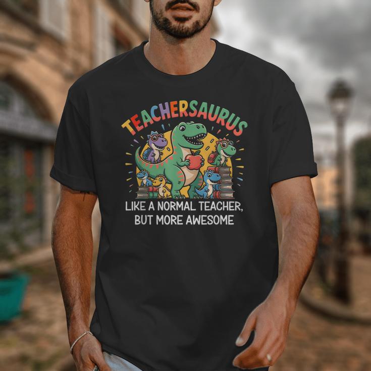 Dinosaurs Teachersaurus Like A Normal Teacher More Awesome Unisex T-Shirt, funny design Dinosaurs Teachersaurus Like A Normal Teacher More Awesome Unisex T-Shirt, funny design