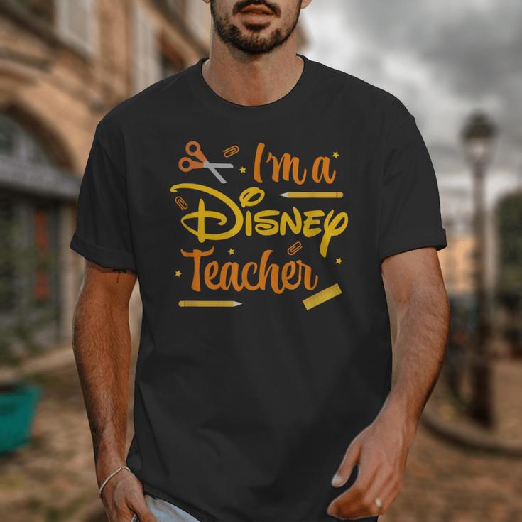 Disney Back To School I'm A Disney Teacher Crafty Logo Unisex T-Shirt, funny design