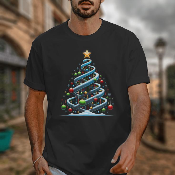 DNA Helix Christmas Tree Scientist Biology Science Teacher Unisex T-Shirt, Science Teacher Gifts, funny design DNA Helix Christmas Tree Scientist Biology Science Teacher Unisex T-Shirt, Science Teacher Gifts, funny design