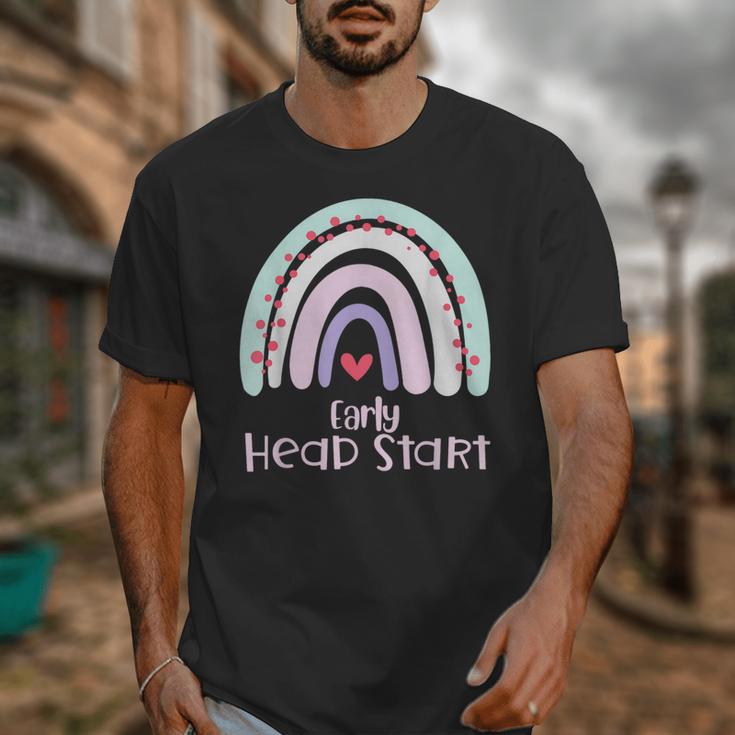 Early Headstart Cute Retro Rainbow Teachers Unisex T-Shirt, funny design Early Headstart Cute Retro Rainbow Teachers Unisex T-Shirt, funny design