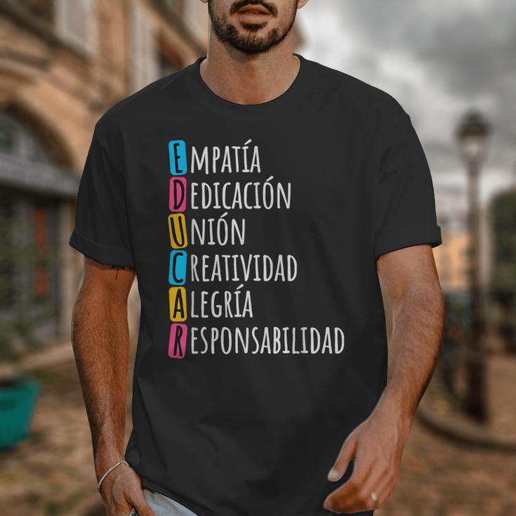 Educar Bilingual Spanish Teacher Unisex T-Shirt, funny design Educar Bilingual Spanish Teacher Unisex T-Shirt, funny design