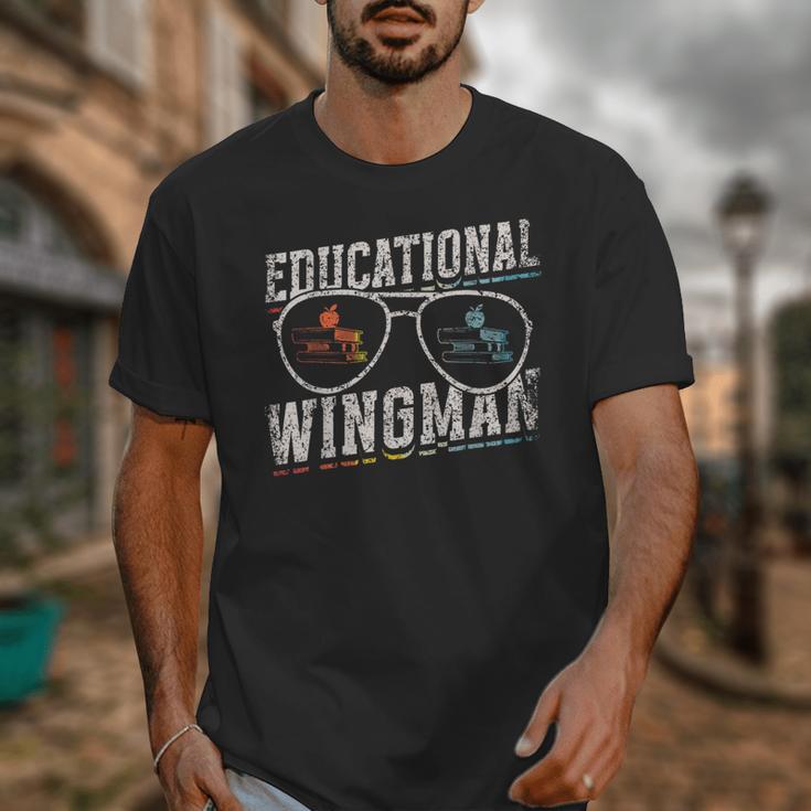 Educational Wingman Assisting Teacher Teaching Assistant Unisex T-Shirt, funny design Educational Wingman Assisting Teacher Teaching Assistant Unisex T-Shirt, funny design