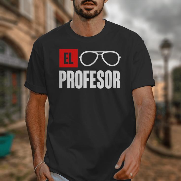 El Professor Money Costume Profesor Glasses Men Teacher Gift Unisex T-Shirt, funny design El Professor Money Costume Profesor Glasses Men Teacher Gift Unisex T-Shirt, funny design