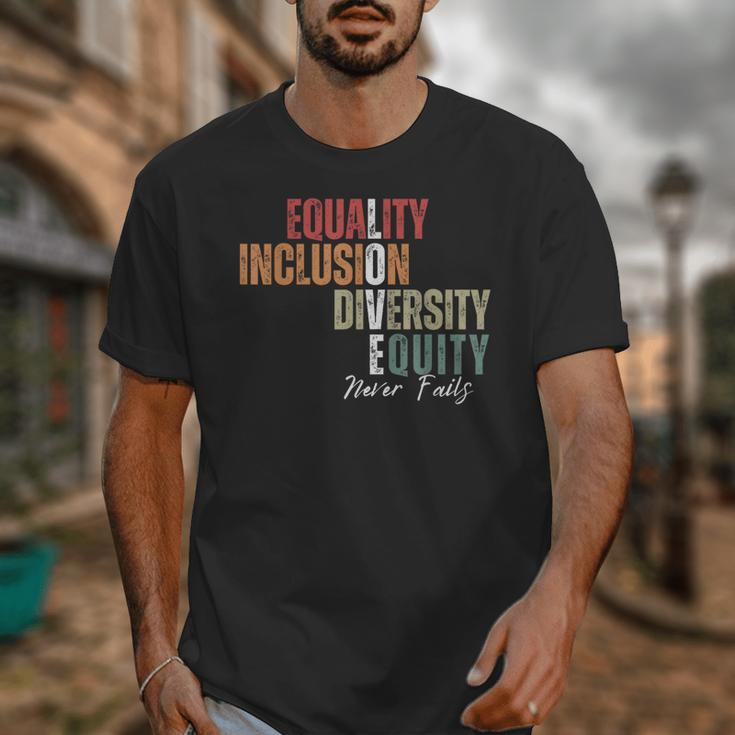 Equality Inclusion Diversity Equity Love Never Fails Teacher Unisex T-Shirt, funny design