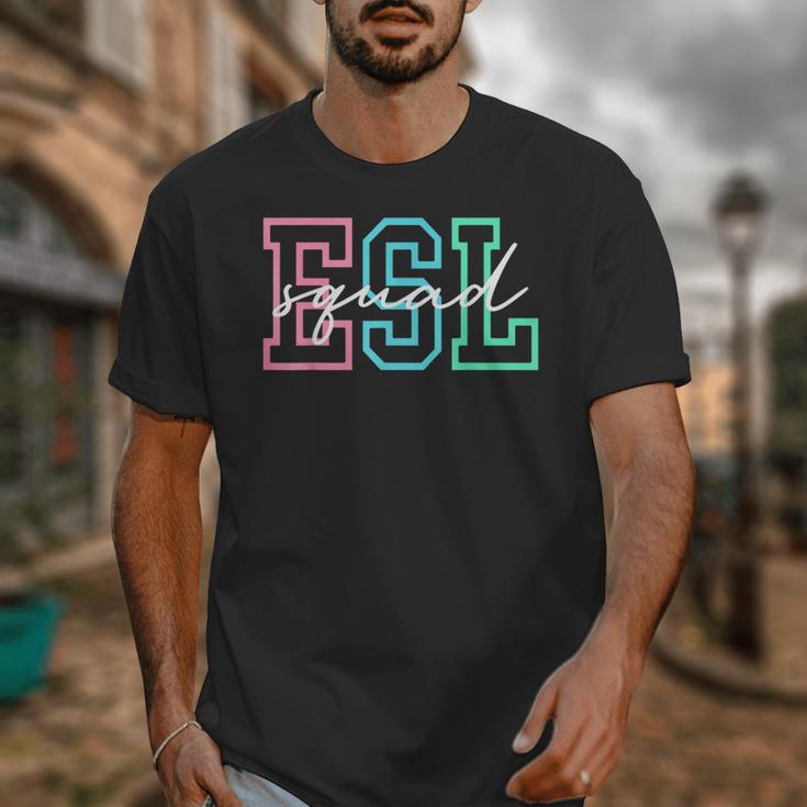 ESL Squad Teacher English As A Second Language Unisex T-Shirt, Esl Teacher Gifts, English Teacher Gifts, funny design ESL Squad Teacher English As A Second Language Unisex T-Shirt, Esl Teacher Gifts, English Teacher Gifts, funny design