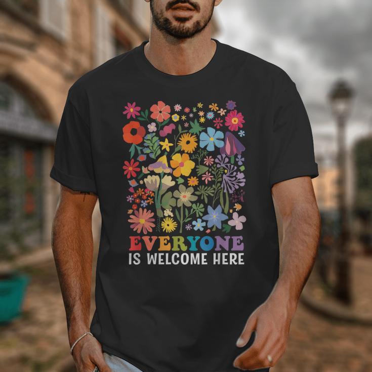 Everyone Is Welcome Here Tshirt Idaho Teacher Support Retro Unisex T-Shirt, funny design