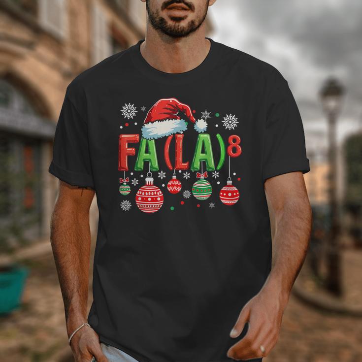 FA LA 8 Christmas Santa FA La Math Teacher Student Unisex T-Shirt, funny design FA LA 8 Christmas Santa FA La Math Teacher Student Unisex T-Shirt, funny design