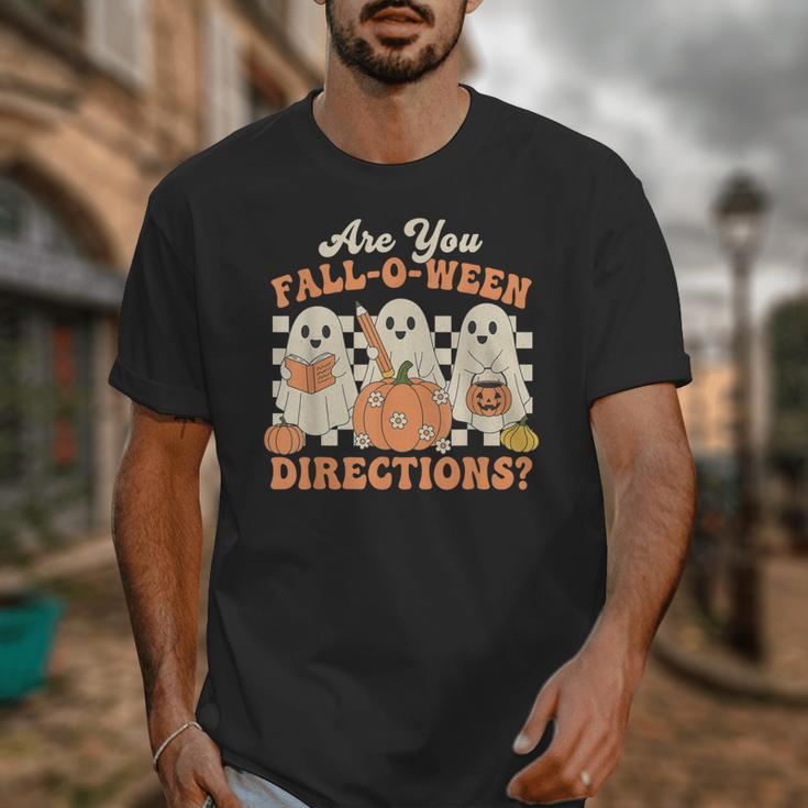 Are You Fall O Ween Directions Halloween Teacher Unisex T-Shirt, funny design