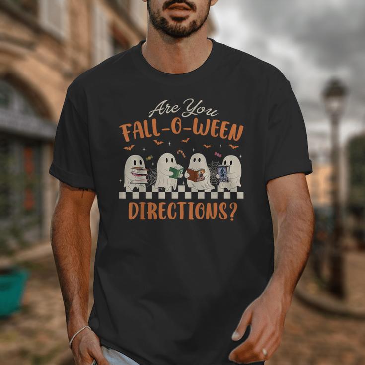 Are You Fall-O-Ween Directions Halloween TeacherGhost Book Unisex T-Shirt, funny design Are You Fall-O-Ween Directions Halloween TeacherGhost Book Unisex T-Shirt, funny design