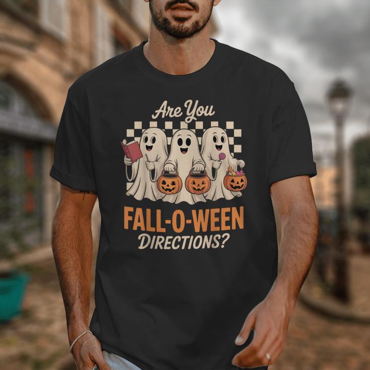 Are You Fall O Ween Directions Teacher Halloween Boo Ghost Unisex T-Shirt, funny design Are You Fall O Ween Directions Teacher Halloween Boo Ghost Unisex T-Shirt, funny design
