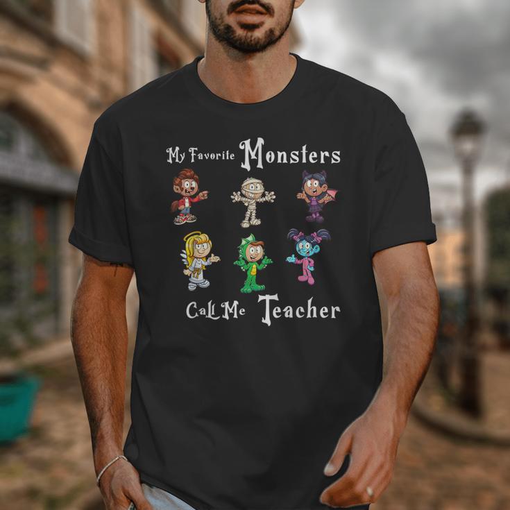 My Favorite Monsters Call Me Teacher Thank Mummy Vampire Bat Unisex T-Shirt, funny design