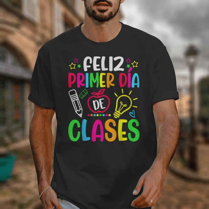 Feliz Primer Dia De Clases Kids Girl Teacher Spanish School Unisex T-Shirt, funny design