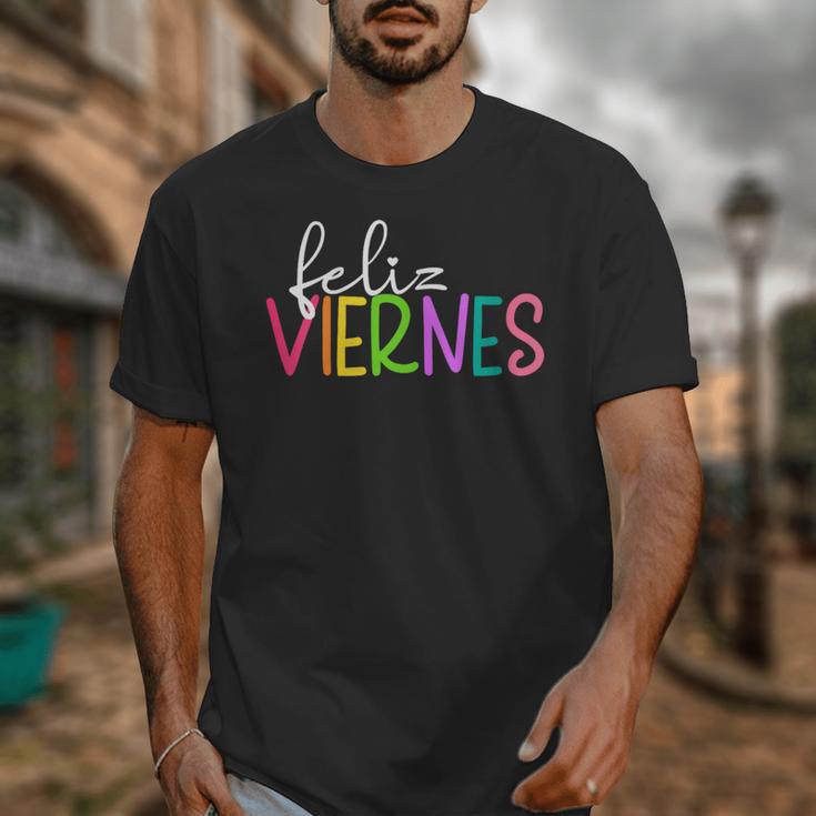 Feliz Viernes Happy Friday Spanish Teacher Friday Spanish Sp Unisex T-Shirt, funny design