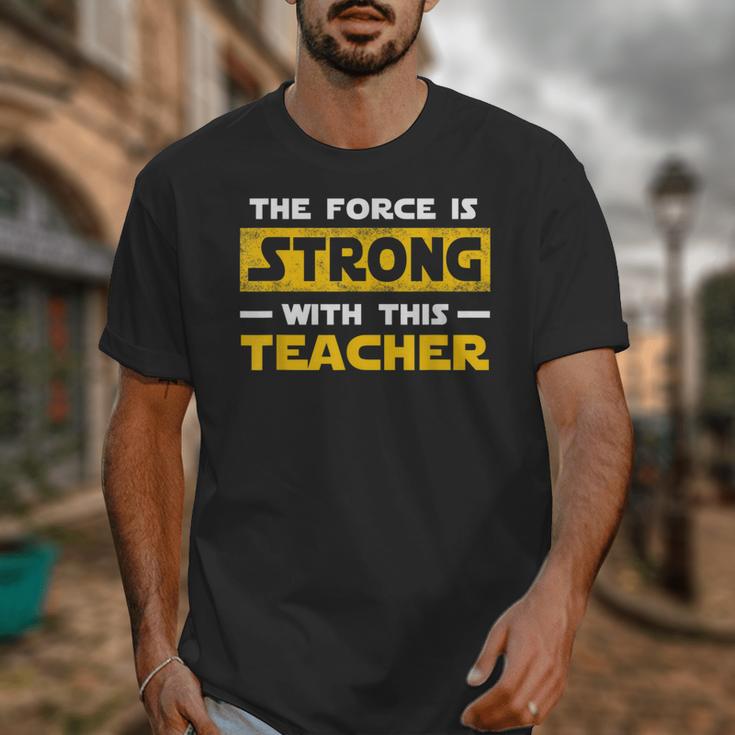 The Force Strong With This Teacher Men Women Kids Unisex T-Shirt, funny design The Force Strong With This Teacher Men Women Kids Unisex T-Shirt, funny design
