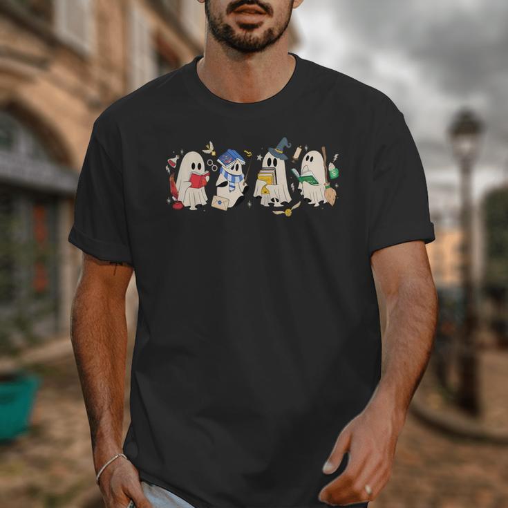 Ghost Book Reading Books Lover Teacher Happy Halloween Unisex T-Shirt, funny design Ghost Book Reading Books Lover Teacher Happy Halloween Unisex T-Shirt, funny design
