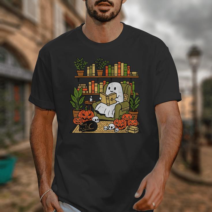 Ghost Library Reading Books Halloween Librarian Teacher Unisex T-Shirt, funny design Ghost Library Reading Books Halloween Librarian Teacher Unisex T-Shirt, funny design
