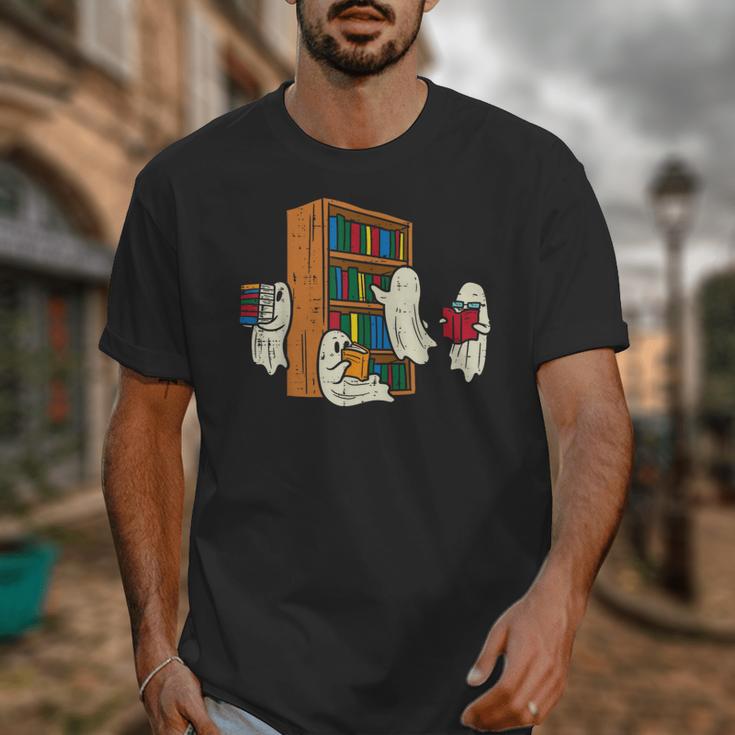 Ghosts Reading Books Teacher Halloween Librarian Boooks Unisex T-Shirt, funny design Ghosts Reading Books Teacher Halloween Librarian Boooks Unisex T-Shirt, funny design