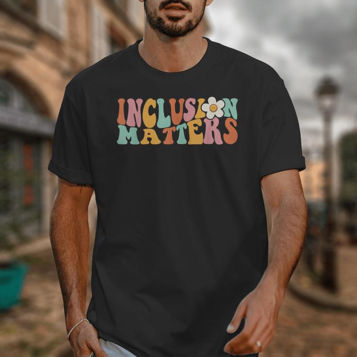 Gnoovy Vintage Inclusion Matters Special Education Teacher Unisex T-Shirt, funny design