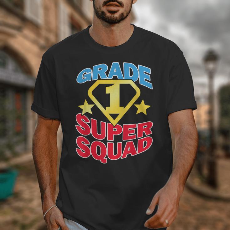 Grade 1 Super Squad Superhero Teacher Team Unisex T-Shirt, Super Teacher Gifts, funny design