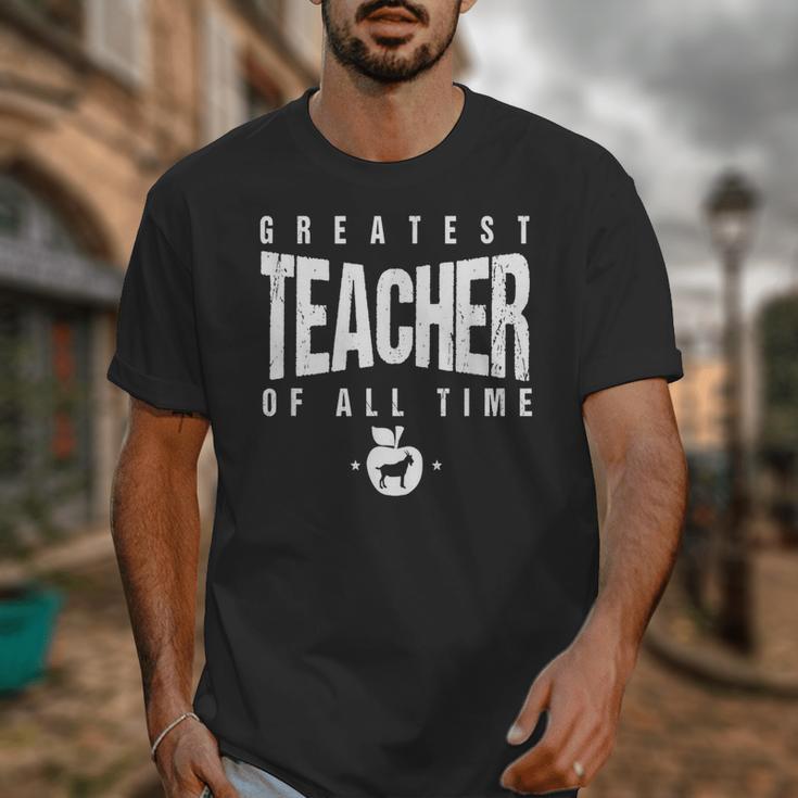 Greatest Teacher Of All Time Teachers Day 1 Teacher Goat Unisex T-Shirt, funny design Greatest Teacher Of All Time Teachers Day 1 Teacher Goat Unisex T-Shirt, funny design