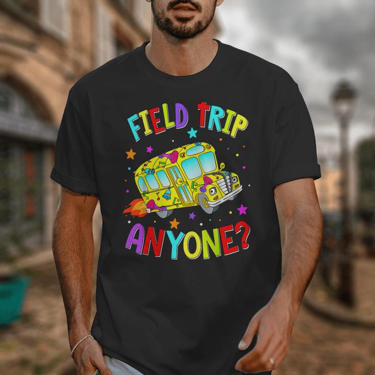Groovy Field Trip Anyone Happy Field Day For Teachers Kids Unisex T-Shirt, funny design Groovy Field Trip Anyone Happy Field Day For Teachers Kids Unisex T-Shirt, funny design