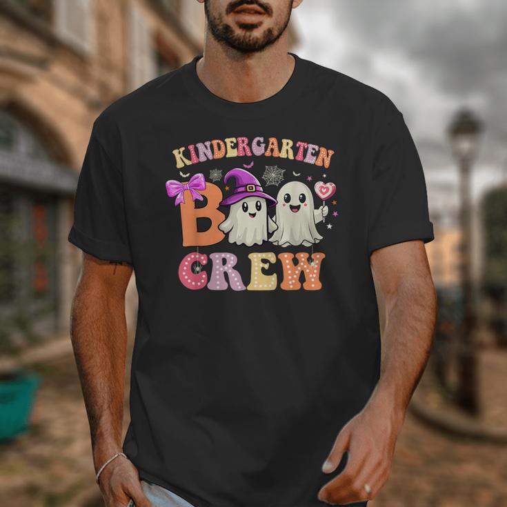 Groovy Kindergarten Boo Crew Kinder Halloween Teacher Kids Unisex T-Shirt, Groovy Teacher Gifts, funny design Groovy Kindergarten Boo Crew Kinder Halloween Teacher Kids Unisex T-Shirt, Groovy Teacher Gifts, funny design
