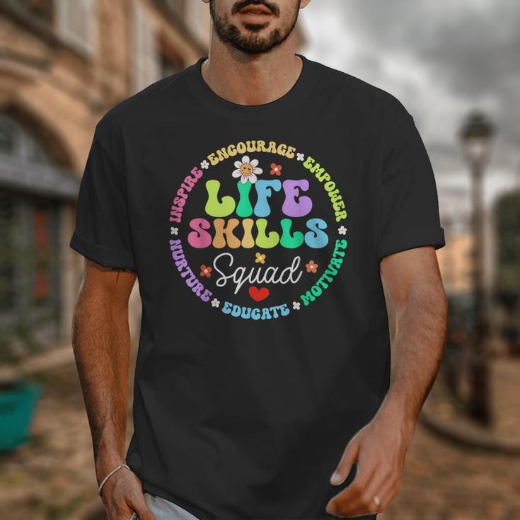 Groovy Life Skills Squad Teacher Special Ed SPED Team Crew Unisex T-Shirt, Groovy Teacher Gifts, funny design Groovy Life Skills Squad Teacher Special Ed SPED Team Crew Unisex T-Shirt, Groovy Teacher Gifts, funny design