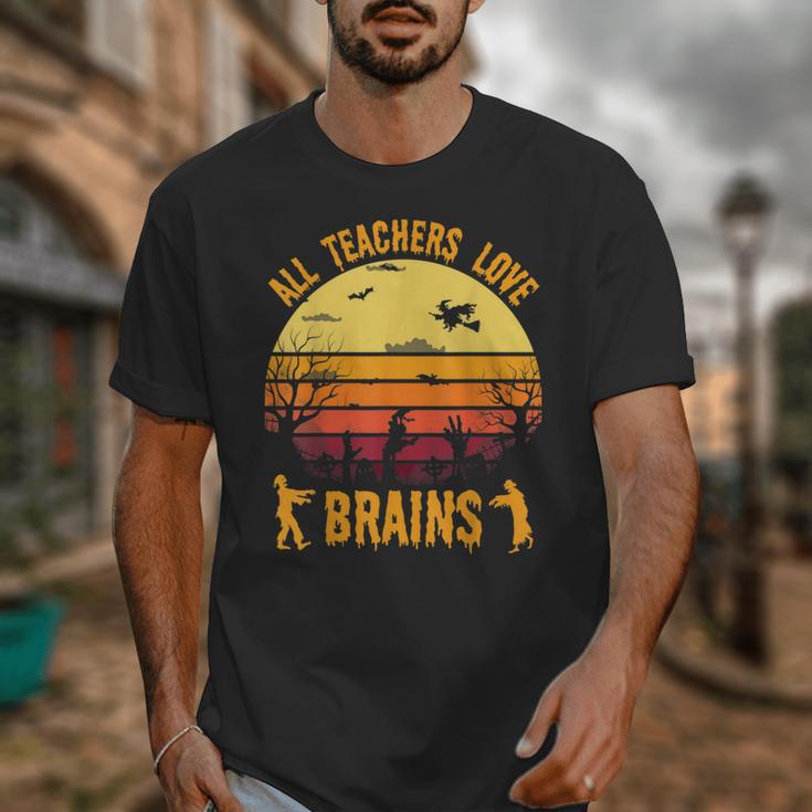 Halloween Costume Teacher Love Brains Zombie Unisex T-Shirt, funny design Halloween Costume Teacher Love Brains Zombie Unisex T-Shirt, funny design