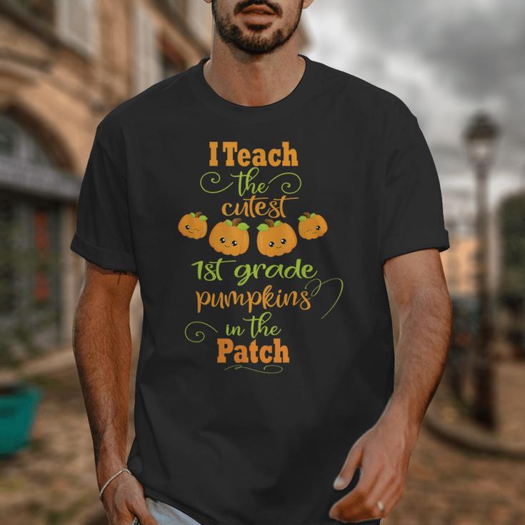 Halloween Cutest Pumpkins First Grade Teacher Unisex T-Shirt, First Grade Teacher Gifts, funny design