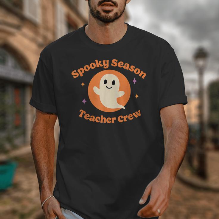Halloween Teacher Crew Spooky Season Retro Ghost Unisex T-Shirt, funny design Halloween Teacher Crew Spooky Season Retro Ghost Unisex T-Shirt, funny design