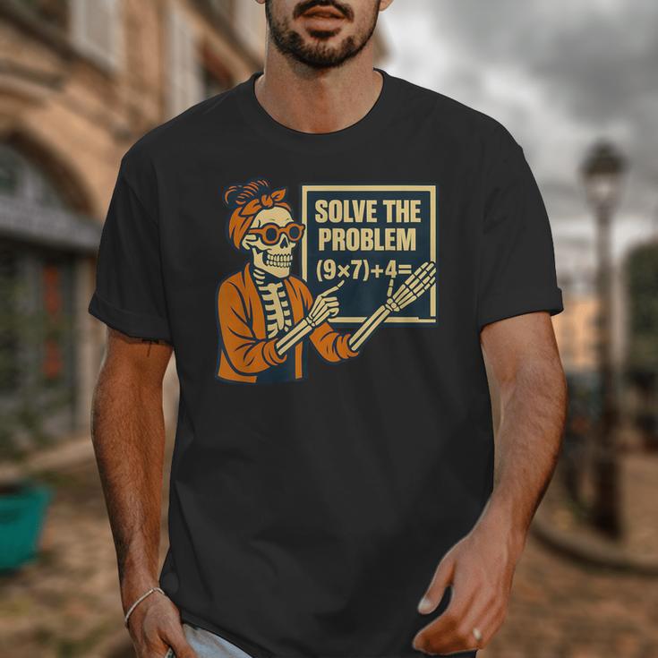 Halloween Teacher Six Seven Meme 6 7 Skeleton Spooky Costume Unisex T-Shirt, funny design Halloween Teacher Six Seven Meme 6 7 Skeleton Spooky Costume Unisex T-Shirt, funny design