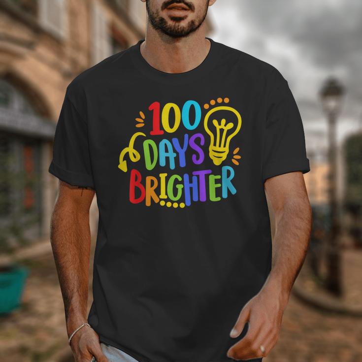 Happy 100th Day Of School 100 Days Brighter Girls Teacher Unisex T-Shirt, funny design Happy 100th Day Of School 100 Days Brighter Girls Teacher Unisex T-Shirt, funny design
