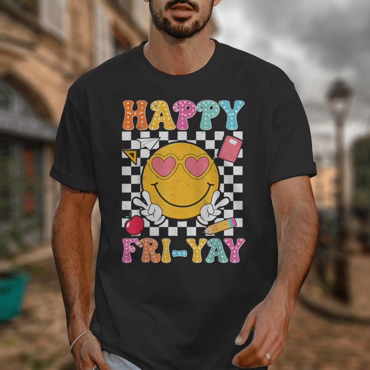 Happy Fri-Yay Groovy Teacher Friday Weekend Fri Yay Unisex T-Shirt, Groovy Teacher Gifts, funny design Happy Fri-Yay Groovy Teacher Friday Weekend Fri Yay Unisex T-Shirt, Groovy Teacher Gifts, funny design