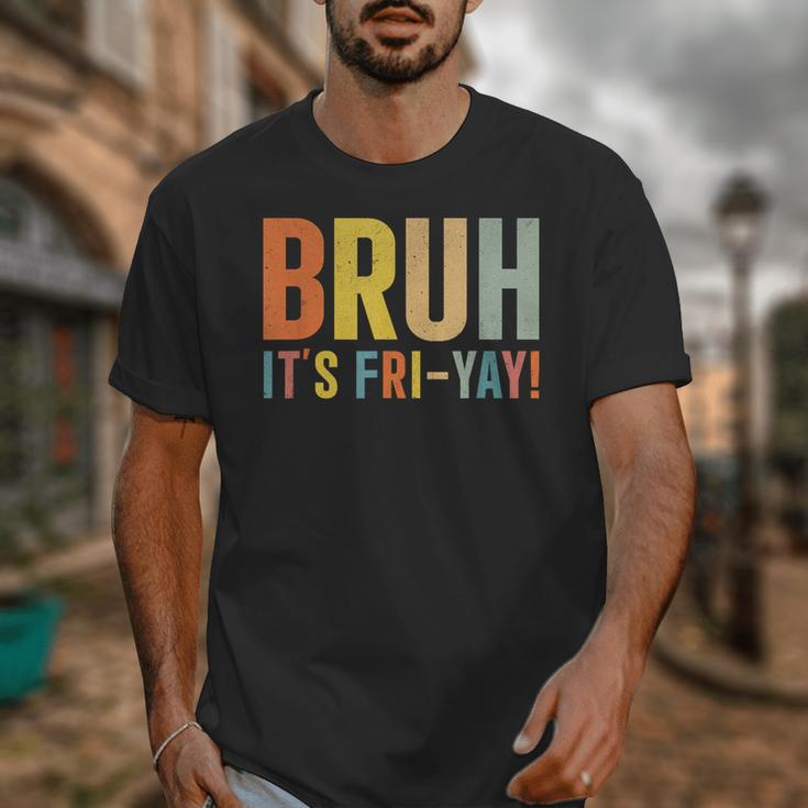 Happy Friyay Teacher Shirt Cute Teacher Fashion Bruh Fri-Yay Unisex T-Shirt, funny design
