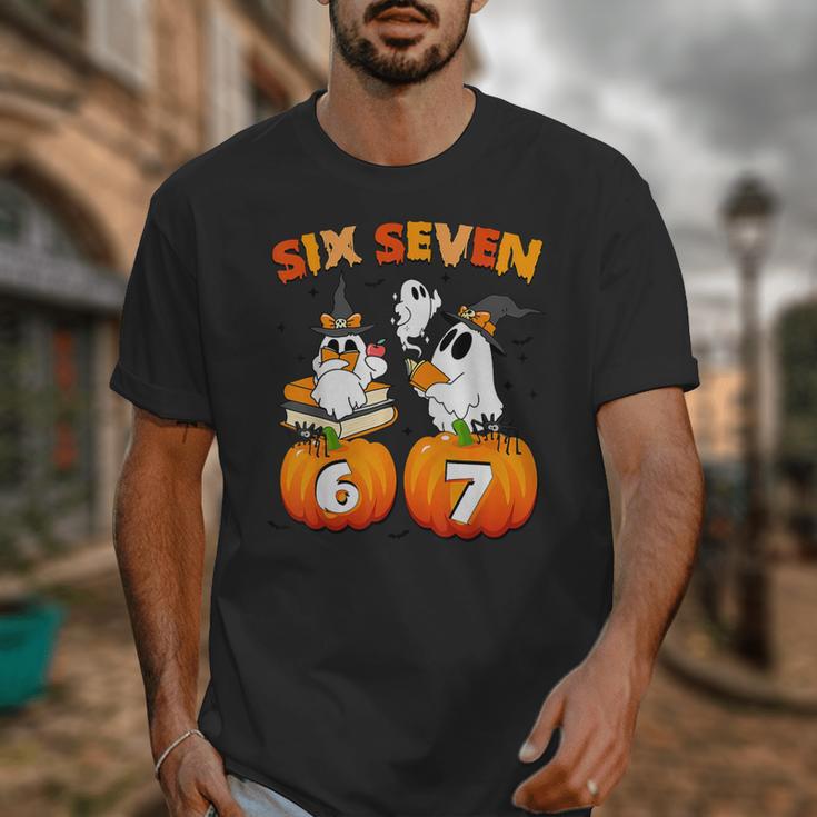 Haunted By 67 Boo Ghost Pumpkin Halloween Teacher Unisex T-Shirt, funny design Haunted By 67 Boo Ghost Pumpkin Halloween Teacher Unisex T-Shirt, funny design