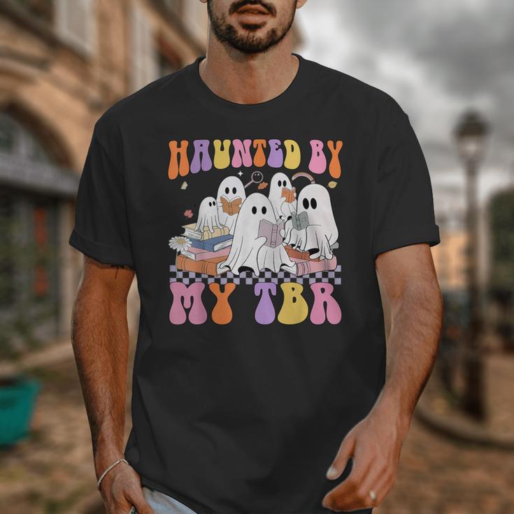 Haunted By My TBR Cute Ghosts Book Reading Teacher Halloween Unisex T-Shirt, funny design Haunted By My TBR Cute Ghosts Book Reading Teacher Halloween Unisex T-Shirt, funny design