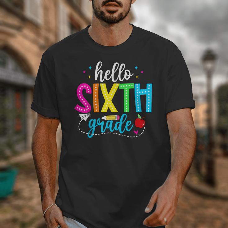 Hello Sixth Grade Cute Back To School 6th Grade Teacher Kids Unisex T-Shirt, funny design Hello Sixth Grade Cute Back To School 6th Grade Teacher Kids Unisex T-Shirt, funny design
