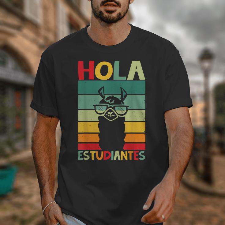 Hola Estudiantes Spanish Teacher Back To School 2025 Unisex T-Shirt, funny design Hola Estudiantes Spanish Teacher Back To School 2025 Unisex T-Shirt, funny design