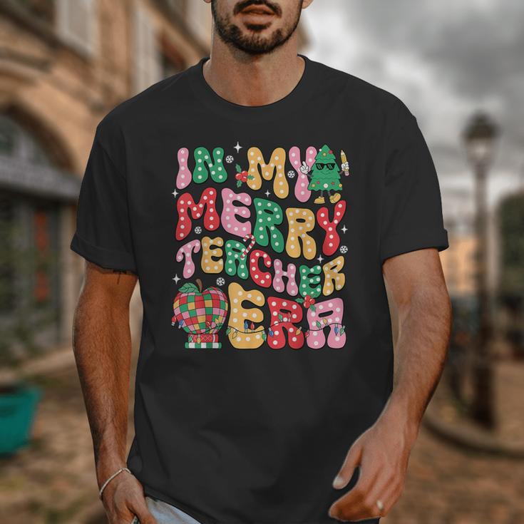 In My Holly Xmas Jolly Teacher Era Teacher Vibes Christmas Unisex T-Shirt, funny design In My Holly Xmas Jolly Teacher Era Teacher Vibes Christmas Unisex T-Shirt, funny design