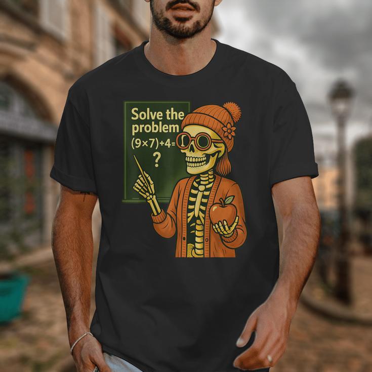 HUGvyn Halloween Skeleton Six Seven 67 Meme PEMDAS Teacher Unisex T-Shirt, funny design