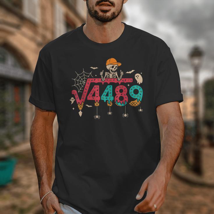 HUGvyn Square Root 4489 Math Teacher 67 Meme Halloween Unisex T-Shirt, funny design