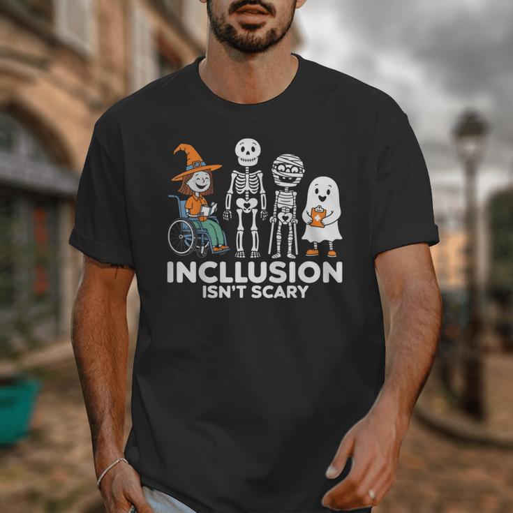 Inclusion Isn't Scary SLP Halloween Costume Sped Teacher Unisex T-Shirt, funny design Inclusion Isn't Scary SLP Halloween Costume Sped Teacher Unisex T-Shirt, funny design